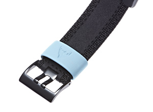 Logo printed on the strap keeper