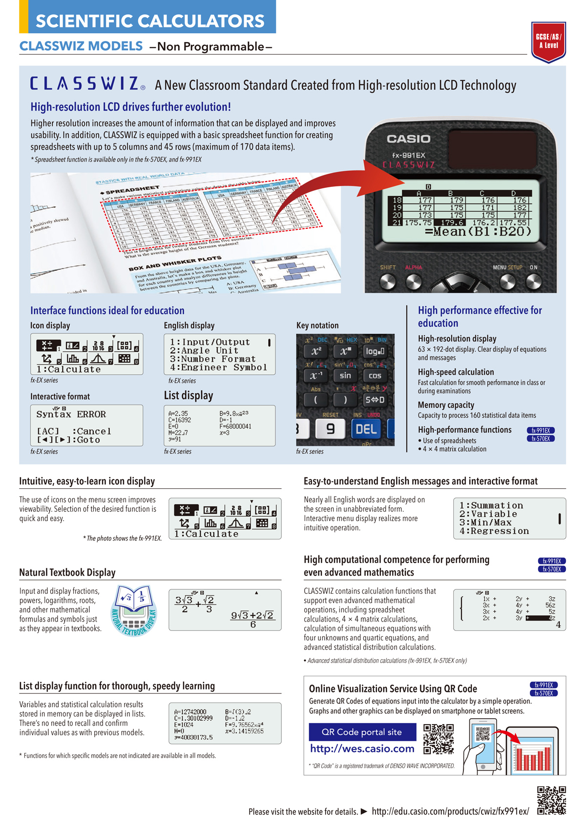 Calculators, Graphing, Scientific, 3D Graph, mathematic, explore, Catalog Function, Examination Mode, color display, Geometry, picture plot, physium, add-in software, emulation, eActivity, CAS Graphics, Programmable, ClassPadII, SUPER-FX plus, CLASSWIX, Book Display, 10digits, 12digits, Emulator, card, fx-Manager, Application, CASIO ClassPad, Appstore, GooglePlay, fx-CG, fx-CG50, fx-CP400, fx-9860GIISD, fx-5800P, fx-50FII, fx-0FHII, fx-82EX, fx-350EX, fx-991EX, fx-570EX, fx-82ES plus, fx-9860GII, fx-9750GII, fx-7400GII, fx-3650PII, fx-4500PA, fx-85ES plus, fx-350ES plus, fx-95ES plus, fx-991ES plus, fx-570es plus, fx-82MS, fx-85MS, fx-350MS, fx-95MS, fx-100MS, fx-991MS, fx-570MS