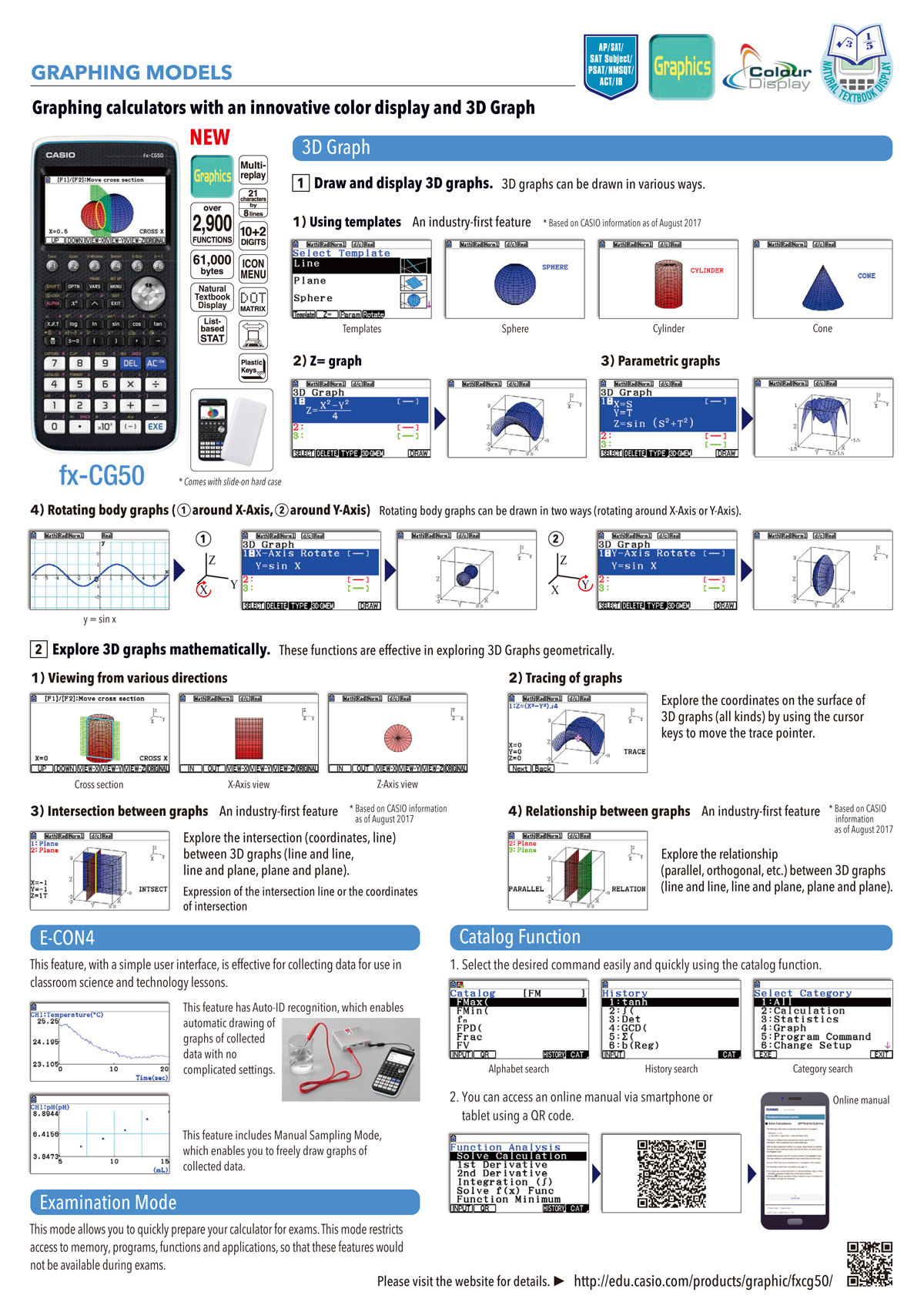 Calculators, Graphing, Scientific, 3D Graph, mathematic, explore, Catalog Function, Examination Mode, color display, Geometry, picture plot, physium, add-in software, emulation, eActivity, CAS Graphics, Programmable, ClassPadII, SUPER-FX plus, CLASSWIX, Book Display, 10digits, 12digits, Emulator, card, fx-Manager, Application, CASIO ClassPad, Appstore, GooglePlay, fx-CG, fx-CG50, fx-CP400, fx-9860GIISD, fx-5800P, fx-50FII, fx-0FHII, fx-82EX, fx-350EX, fx-991EX, fx-570EX, fx-82ES plus, fx-9860GII, fx-9750GII, fx-7400GII, fx-3650PII, fx-4500PA, fx-85ES plus, fx-350ES plus, fx-95ES plus, fx-991ES plus, fx-570es plus, fx-82MS, fx-85MS, fx-350MS, fx-95MS, fx-100MS, fx-991MS, fx-570MS