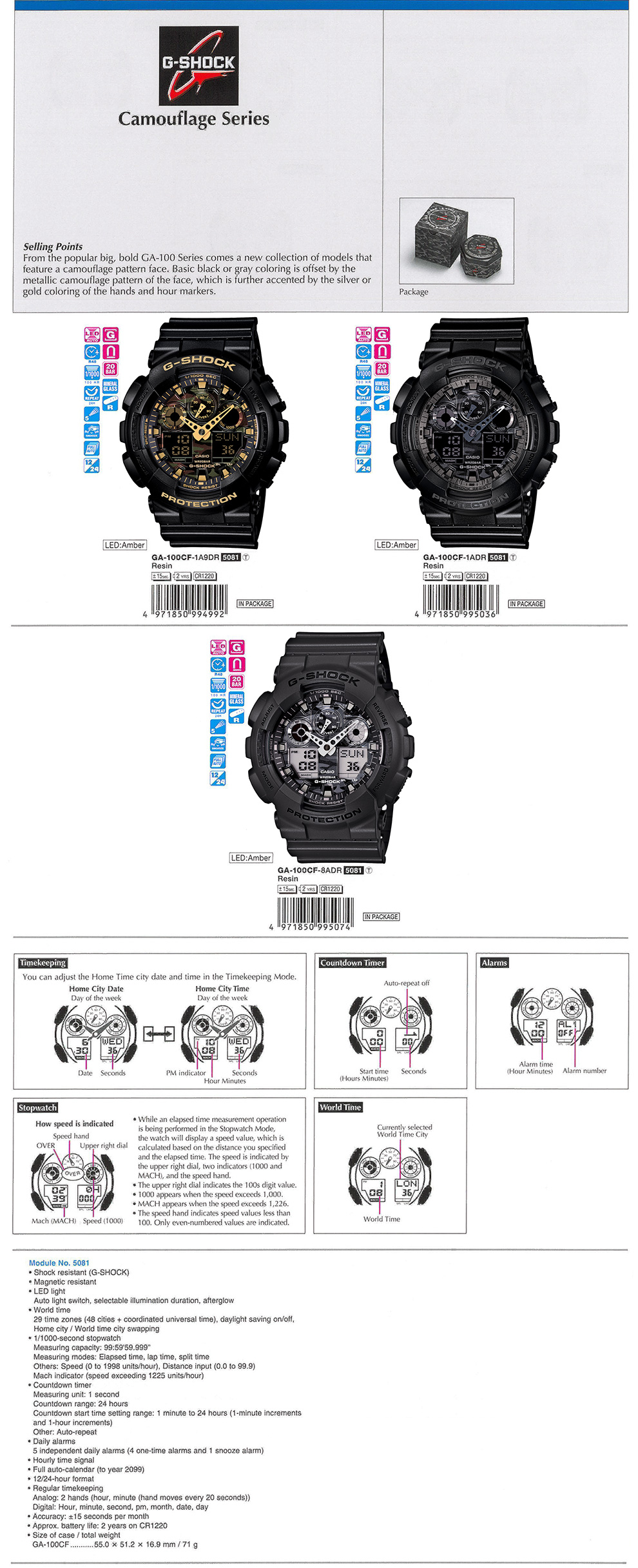 NPR G-Shock GA-100CF